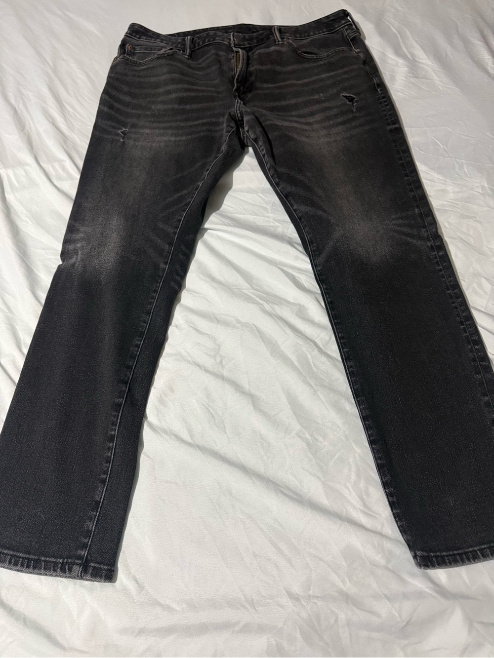Men's Black Washed American Eagle Jeans 36x30